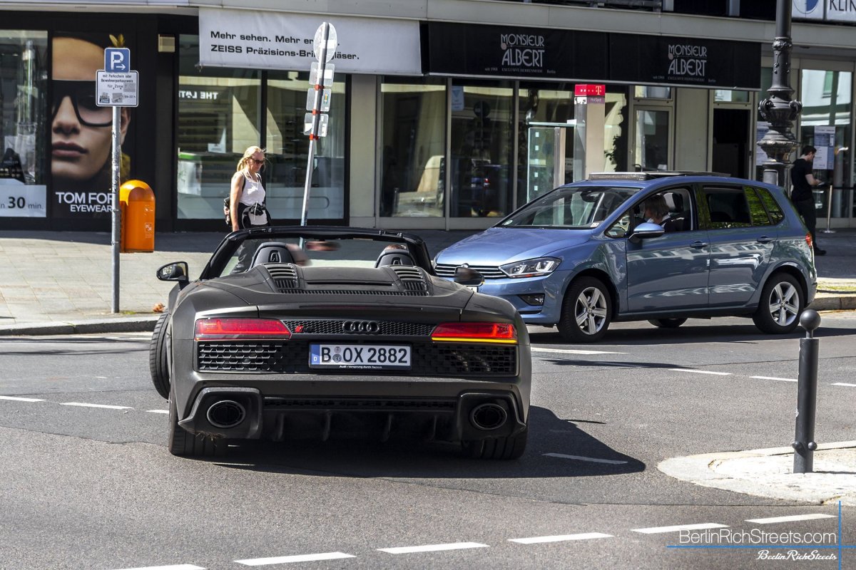 Audi R8 V10 Spyder (2019) spotted in Berlin — BerlinRichStreets
